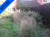 Garden clearance before and after